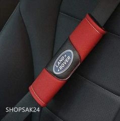 新品！ランドローバー Land Rover  ロゴ シートベルトパッド 本革　シートベルトパッド   2枚セット ★684