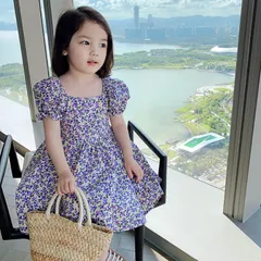 リゾートワンピース キッズ 半袖 ワンピース 花柄 子供 女の子 コーデ カジュアル 普段着 通園 通学 ジュニア服 ガールズ 可愛い 発表会 ドレス 韓国 洋服 ビーチ リゾートワンピース mengdd18