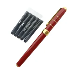 【未使用】イヴ・サンローラン 万年筆 ボールペン 真紅 赤 レッド 未使用】イヴ・サンローラン 万年筆 ボールペン 真紅 赤 レッド