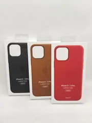 未開封　Apple純正/国内正規品　iPhone 12/12Pro用レザーケース MagSafe 対応