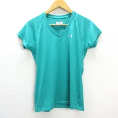 a■アンダーアーマー/UNDER ARMOUR  ロゴプリント 半袖Tシャツ【SM】緑/MENS/128【中古】
