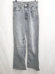 ◇ Θ ZARA ザラ カットオフ ジーンズ デニム パンツ サイズEUR 34 USA 34 MEX 24 ネイビーグレー系 レディース P  【1408200036666】