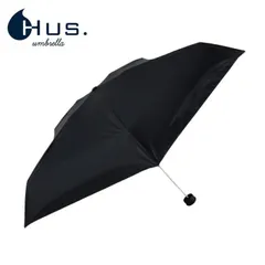 HUS. ハス メンズ レディース (ユニセックス) ALL WEATHER Colors black 54800 折りたたみ傘 折り畳み傘 晴雨兼用 日傘 雨傘 レイン 梅雨 秋雨