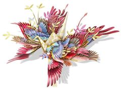 Piececool(ピースクール) 立体パズル 金属製 千羽鶴 おとめ座 メタリックナノパズル 3dパズル 組み立て必要 接着剤不要 難易度2つ星 中級者 大人向け 飾り 置物