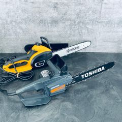 チェンソー 2台セット 【中古】TOSHIBA HC-305A KYOCERA CS-3605 東芝 京セラ 電動工具/512815