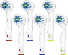 Trustnice 互換品電動歯ブラシ 互換ブラシ: 替えブラシ ブラウン オーラルB 対応 マルチアクションブラシ EB50 回転ブラシ(ホワイト)