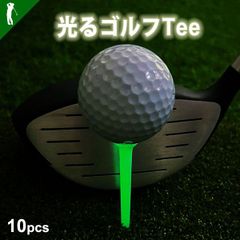 新品 ナイターゴルフで大活躍光るゴルフTee10本セット(CG-AB50604)ゴルフ ティ ティペグ TEE ナイター 光る 蓄光 10本 ゴルフ小物 メンズ レディース golf プレゼント ギフト