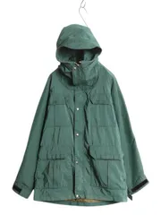 【お得なクーポン配布中!】 70s 茶タグ ★ ノースフェイス ナイロン マウンテン パーカー ジャケット メンズ S / ヴィンテージ USA製 アウトドア フード ハイネック 緑