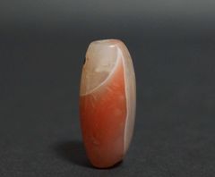 オールドチベット 老メノウ瑪瑙 算盤玉形 特大根付 緒締玉 アゲート