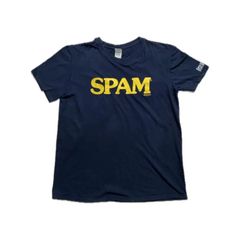 企業 Tシャツ EAT SPAM メッセージ 黒 フェード XL 短丈 - メルカリ