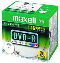 2023年最新】maxell データ用 DVD-R 4.7GB 16倍速対応 インクジェット