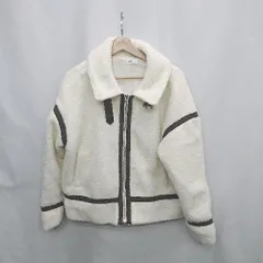 ◇ ⊇ WEGO ウィゴー 長袖 ボアブルゾン サイズF アイボリー レディース E  【1502180071447】のサムネイル