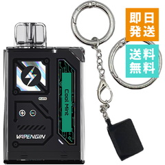 Vapengin7500（ベイプエンジン）Cool Mint（クールミント）Vapengin7500専用キャップ付きキーホルダーセット ベイプ 本体 持ち運びシーシャ vape 電子タバコ 爆煙