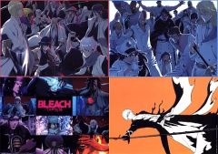 [중고] 포스터 전 4종 세트 A3 클리어 포스터 [이치반 복권 BLEACH-블리치- 천년 혈전편 OP.1] D상