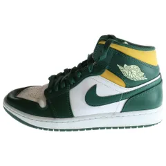 NIKE (ナイキ) AIR JORDAN 1 MID SEATTLE SUPERSONICS 554724-371 エアジョーダン 1 ミッドカットスニーカー グリーン/ホワイト US9.5/27.5cm