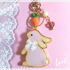 ☆うさぎさんのバックチャーム☆　ピンク