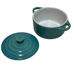 【未使用】Le Creuset ル・クルーゼ ミニココット ミニ鍋 耐熱 10cm ディープブルー