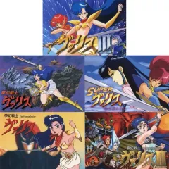 【中古】ポストカード [単品] 集合 ポストカード5枚セット 「Switchソフト 夢幻戦士ヴァリスCOLLECTION III ファミ通DXパック+3Dクリスタルセット」 同梱特典