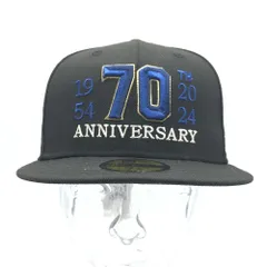 【中古】NEW ERA 59Fifty 70th Anniversary サイズ7 1/8 ブラックニューエラ 70周年記念[17]
