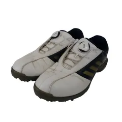 adidas(アディダス) ダイヤル式ゴルフシューズ 白ネイビー メンズ 25.0cm ゴルフ用品 2510-0396