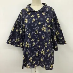 dazzlin ダズリン シャツ、ブラウス 半袖 021740401201 フレアスリーブシャツ 半袖シャツ 花柄総柄シャツ カラーシャツ