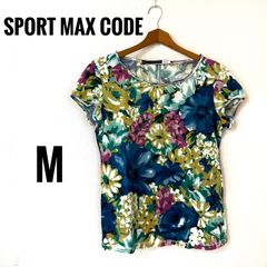 【SPORT MAX CODE】　スポーツマックスコード  Mサイズ　花柄　華やか　半袖　シャツ　レディース　夏服　南国