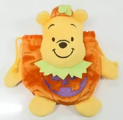 【中古】雑貨 プーさん ぬいぐるみ形巾着(チョコレートフィルドビスケット) 「ディズニー・ハロウィーン2015」 東京ディズニーリゾート限定