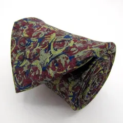 マリオヴァレンティノ ブランド ネクタイ 総柄 シルク PO  メンズ ワインレッド MARIO VALENTINO 【中古】