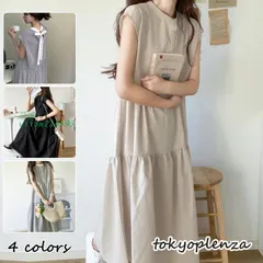 ワンピース レディース ロングワンピース ストライプ キレイめ 夏 ゆったり 体型カバー Aライン 40代 ノースリーブ 20代30代 韓国風  vii3w214593