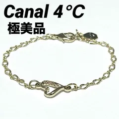 極美品　Canal 4℃　カナルヨンドシー　ブレスレット　GP　石付き　ゴールドのサムネイル