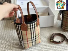 【今日WTO】Burberry バーバリー ミニ・バケットバッグ クラシック格柄デザイン ボックス付き-WTO輸入2-QM53