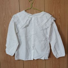【未使用品】白色ブラウス　レース付き