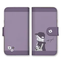 iPhone14Pro ケース 手帳型 アイフォン14 プロ スマホケース キャップ キャップ女子 女の子 韓国 イラスト 可愛い かわいい パンダ くすみカラー カラー03