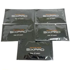 SIXPAD シックスパッド 高電導ジェルシート アブズベルト用 SP-AB2218G-B エクササイズ用品 5袋セット       雑貨 Abs Belt　240002229850