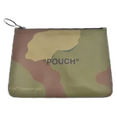 OFF-WHITE (オフホワイト) Camo Quote Flat Pouch カモフラットポーチ 小物入れ OMNF010R198530239910 カーキのサムネイル