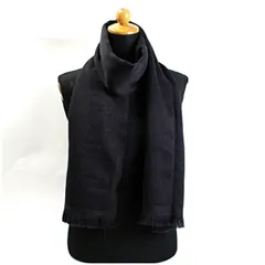 エンポリオアルマーニ ウール マフラー グレー ロゴ 172×39センチ