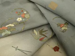 岩井友見　付け下げ　紬　鱗　菱　小花　ブラック　黒地　着物　032a d 2025年最新】岩井友見の人気アイテム - メルカリ