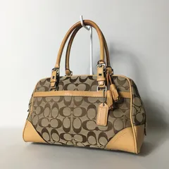 2509-91｜コーチ シグネチャー ハンドバッグ ライトブラウン