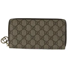 2023年最新】gucci グッチ ggスプリーム ラウンドファスナー長財布 gg