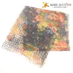 ■ EPICE エピス ストール 大判 フラワー 花柄 マフラー メンズ レディース マルチカラー ブラック グリーン レッド タグ付き 未使用