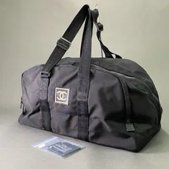 Ge2 CHANEL シャネル スポーツ ココマーク ボストンバッグ ブラック ナイロン 7番台 ギャラ有のサムネイル