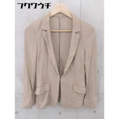 ◇ 23区 ニジュウサンク 薄手 テーラード ジャケット サイズ34 ベージュ系 レディース 【1102220023001】