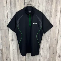 asics アシックス ハーフジップ 半袖 速乾 Tシャツ TEE O
