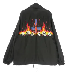 【限定コラボ】ワコマリア×ネックフェイス☆両面プリントロゴ コーチジャケット 黒 WACKO MARIA/NECKFACE / COACH JACKET（BLACK）［コーチJKT-25春