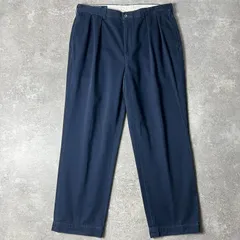 90s POLO RALPH LAUREN 2タック コットン チノ パンツ 36 29 / 90年代 オールド ポロ ラルフローレン チノパン ポロチノ ANDREW 紺