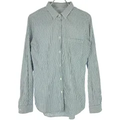 GOLDEN GOOSE ゴールデン グース コットンドットストライプシャツ G17D022.B4 ネイビー系×ホワイト XSのサムネイル