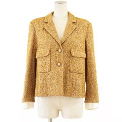 美品】CHANEL シャネル ジャケット P60751 ニット デニム ノーカラー  