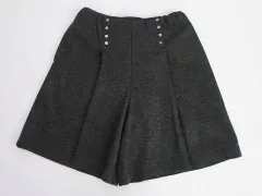 ミルフィーユ mille feuille 銀座サエグサ sayegusa アウトレット 子供服 女の子 140cm キュロット スカート グレー 秋 冬 ★3 ボトムス 冬服 ガールズ 女児 キッズ ジュニア 【中古】 ユーズド リサイクル こども