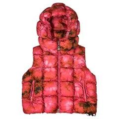 DIESEL(ディーゼル) 23AW W-Ralla-SL Jacket タイダイ柄 ダウン ベストフーディ A11453 46 ピンク