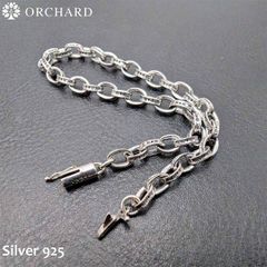 20cm シルバー925 ブレスレット ペーパーチェーン B系 925 Silver